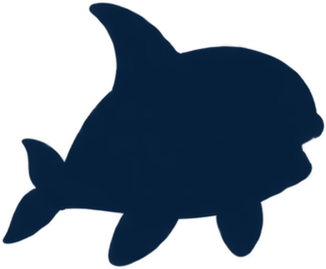 The dark outline of a very large undiscovered creature.